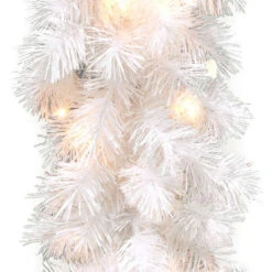 Christmas Central 9' X 10" Pre-Lit White Wispy Willow Artificial Christmas Garland, Clear Lights 7 Christmas Central 9' X 10" Pre-Lit White Wispy Willow Artificial Christmas Garland, Clear Lights -Northlight dnat wogw1 300 9a 1 3 75545.1631812944