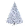 7.5' White Pre Lit Cedar Pine Artificial Christmas Tree - Blue Lights -Northlight drmst0758 2500wulblue 30881.1588368926