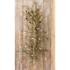 24" Green And White Dried Cotton Pod Garland