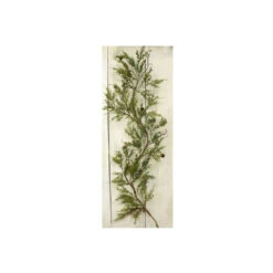 48" Green And Brown Artificial Cypress Leaf Garland - 34135715