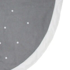 48" Gray And White Traditional Happy Santa Christmas Tree Skirt -Northlight dyno202487220 1b 21077.1638200922