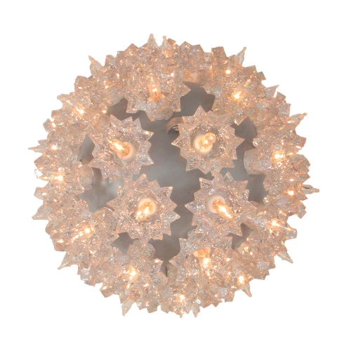 6" Clear Lighted Hanging Starlight Sphere Ball Christmas Decoration 3 6" Clear Lighted Hanging Starlight Sphere Ball Christmas Decoration