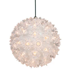 Clear Lighted Hanging Starlight Sphere Outdoor Christmas Decoration 6" (150MM)