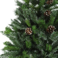 Northlight 7' Full Snowy Delta Pine With Cones Artificial Christmas Tree, Unlit -Northlight hycxfp6eirhauneghge6cdbznk0rar2c 46138.1665580044