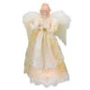 Kurt Adler 16.5" Lighted Cream And Gold Angel Christmas Tree Topper - Clear Lights -Northlight ksa ul2163 65948.1588415721