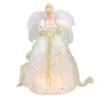 Kurt Adler 16" Lighted Ivory And Gold Angel Christmas Tree Topper - Clear Lights -Northlight ksa ul2170 32096.1588415699
