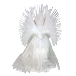 Kurt Adler 14" Lighted White Fiber Optic Floral Angel Christmas Tree Topper - Multi-Color LED Lights -Northlight ksa ul2212led 2 26067.1588402556