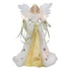 Kurt Adler 16" Lighted Ivory And Gold Angel Christmas Tree Topper - Clear Lights - UL2216 -Northlight ksa ul2216 71656.1588402548