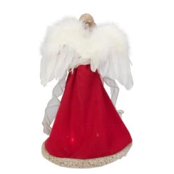Kurt Adler 16" Red And Ivory Poinsettia Angel Christmas Tree Topper - 33752004 -Northlight ksa ul2218 2 39358.1588405771