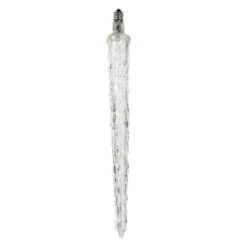 9" White Dripping LED Icicle Christmas Light Bulb