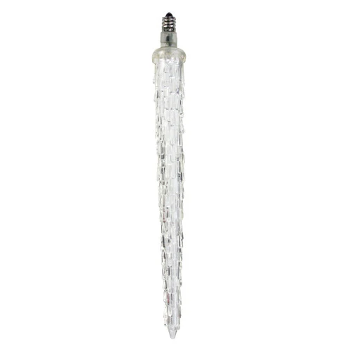 9" White Dripping LED Icicle Christmas Light Bulb 3 9" White Dripping LED Icicle Christmas Light Bulb