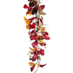 Melrose 5' X 9.5" Red And Yellow Foliage With Pine Cones Artificial Christmas Garland - Unlit 7 Melrose 5' X 9.5" Red And Yellow Foliage With Pine Cones Artificial Christmas Garland - Unlit -Northlight melrose 60234 3 95301.1665610427
