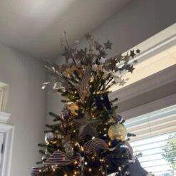 24" White Glittered Sparkling Stars Artificial Christmas Spray 9 24" White Glittered Sparkling Stars Artificial Christmas Spray -Northlight midwest20156855 cxpic 87484.1676901536