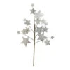 24" White Glittered Sparkling Stars Artificial Christmas Spray