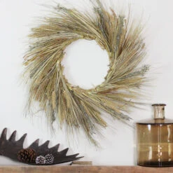 Northlight Wheat And Straw Stalks Artificial Wreath, 22-inch Unlit -Northlight mz60e8z0t4sur2tt0b9zdw2y8hnnc2ne 30919.1664726380
