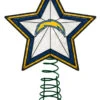 10" Yellow And Blue NFL San Diego Chargers Tree Topper -Northlight nfl lac 69020pc 59008.1588398662