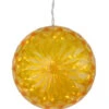 Northlight 6" Yellow LED Lighted Hanging Christmas Crystal Sphere Ball Outdoor Decoration -Northlight northlight2052 785 066 2 80757.1587644264