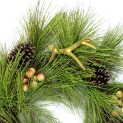 Northlight Pine Needles With Cones And Antlers Spring Floral Wreath - 30-Inch, Unlit -Northlight northlight20s0420020b 93883.1644973050