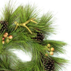 Northlight Pine Needles With Cones And Antlers Spring Floral Wreath - 30-Inch, Unlit -Northlight northlight20s04200 59910.1644973050