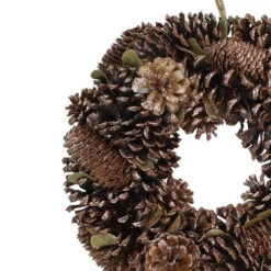 Northlight Brown Assorted Pine Cone Wooden Christmas Wreath - 13-Inch, Unlit -Northlight northlight20sh27134 42231.1644973050