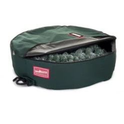 Northlight 36" Christmas Wreath Protective Storage Bag With Removable Direct Suspend Handle -Northlight northlight 10112 3 70580.1588369015