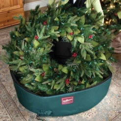 Northlight 36" Christmas Wreath Protective Storage Bag With Removable Direct Suspend Handle -Northlight northlight 10112 5 67081.1588369016