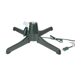 24" Green Powerful 360 Degree Rotating Artificial Christmas Tree Stand - For Lighted Artificial Trees