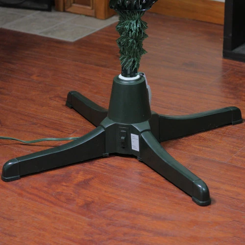 Northlight 24" Green 360 Degree Rotating Christmas Tree Stand For 7.5' Artificial Trees 5 Northlight 24" Green 360 Degree Rotating Christmas Tree Stand For 7.5' Artificial Trees - Image 3