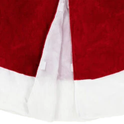 Northlight 60" Red And White Solid Round Christmas Tree Skirt -Northlight northlight 580998go 03 54745.1689863891
