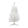 Northlight 3' Pre-Lit Slim White Iridescent Tinsel Artificial Christmas Tree- Clear Lights -Northlight northlight b83501 41686.1587644079