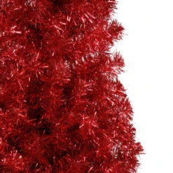 Northlight 6' Pencil Red Tinsel Artificial Christmas Tree - Unlit -Northlight northlight b83511 2 47521.1669452425
