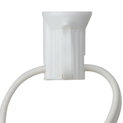 Northlight 100' Commercial C7 Christmas Light Socket Set - 18 Gauge White Wire 4 Northlight 100' Commercial C7 Christmas Light Socket Set - 18 Gauge White Wire - Image 2