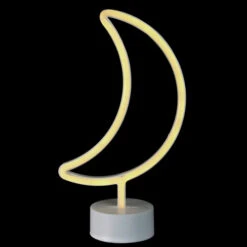 Northlight 11.5" White Battery Operated Neon LED Moon Table Light 8 Northlight 11.5" White Battery Operated Neon LED Moon Table Light -Northlight northlight fm26594 2 06781.1663774543
