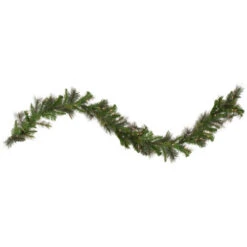 Northlight 9' X 12" Green Pre-Lit Canyon Pine Artificial Christmas Garland - Clear Lights