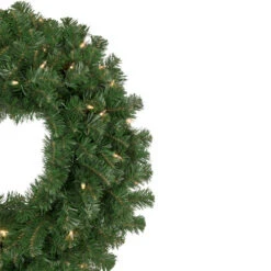 Northlight Pre-Lit Windsor Pine Artificial Christmas Wreath - 24-Inch, Clear Lights -Northlight northlight gb yww824 gr 2new 47955.1659734323