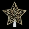Northlight 10" Lighted Brown Star With Cut-Out Design Christmas Tree Topper - Clear Lights -Northlight northlight ha87093 2 49955.1694274322