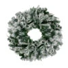 Northlight Pre-Lit Flocked Winfield Fir Artificial Christmas Wreath - 36-Inch, Warm White LED Lights -Northlight northlight hb27068 42269.1588362526