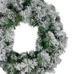 Northlight Flocked Somerset Spruce Artificial Christmas Wreath - 36-Inch, Unlit -Northlight northlight hb27116 1 18116.1588353929
