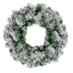 Northlight Flocked Somerset Spruce Artificial Christmas Wreath - 24-Inch, Unlit