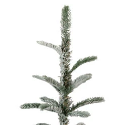 Northlight 7.5' Slim Flocked Nordmann Fir Artificial Christmas Tree - Unlit -Northlight northlight j00089 5 31528.1637238876