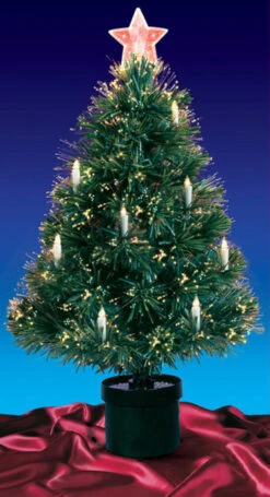 Northlight 4' Pre-Lit Fiber Optic Artificial Christmas Tree With Candles - Multi Lights -Northlight northlight j15596 1 45377.1588355386