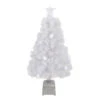 Northlight 3' Pre-Lit LED Color Changing White Fiber Optic Artificial Christmas Tree -Northlight northlight j27048 86755.1665610742