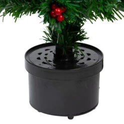 Northlight 3' Pre-Lit Color Changing Fiber Optic Christmas Tree With Red Berries -Northlight northlight j65030 5 43343.1588368981