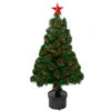Northlight 3' Pre-Lit Color Changing Fiber Optic Christmas Tree With Red Berries -Northlight northlight j65030 62751.1588368979