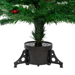 Northlight 4' Pre-Lit Color Changing Artificial Christmas Tree With Red Berries -Northlight northlight j65042 4 83387.1588357534