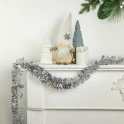 Northlight 50' X 2.5" Silver Christmas Foil Tinsel Garland - Unlit -Northlight northlight k00361 stylednew 36676.1667339364