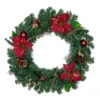 Northlight Pine, Poinsettia, Berry And Pine Cone Artificial Christmas Wreath, 24-Inch, Unlit -Northlight northlight kji85777 1 17184.1665580043