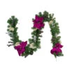 Northlight 6' X 10" Poinsettia And Pine Cone Artificial Christmas Garland - Unlit -Northlight northlight kjix7204gl 42058.1588344191