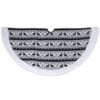 Northlight 48" Black And White Knitted Reindeer Lodge Round Christmas Tree Skirt -Northlight northlight l27905 1 98588.1588357454