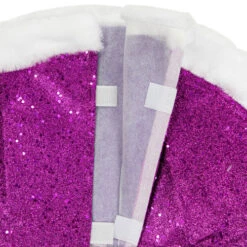 Northlight 20" Magenta Glittered Mini Christmas Tree Skirt With White Fur Trim 10 Northlight 20" Magenta Glittered Mini Christmas Tree Skirt With White Fur Trim -Northlight northlight l27920 003 07577.1691161229